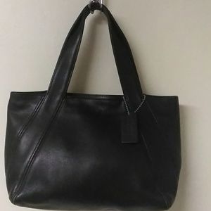 Coach.Vintage black small leather bag